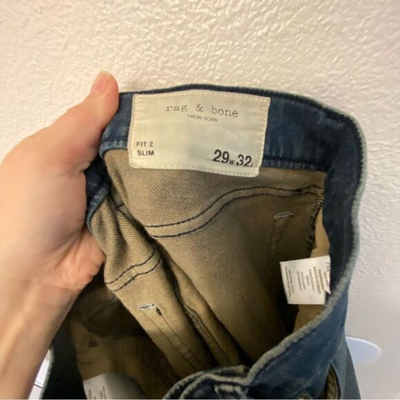 Rag and Bone Jeans Fit 2 Zeplin loopback slim mens 29 X 32 - Picture 9 of 12